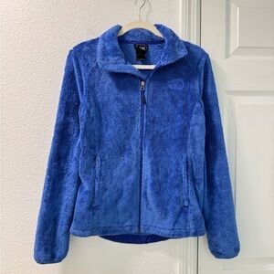 The North Face Ositio Sherpa Full-Zip Long-Sleeve Blue Jacket women’s small